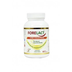 FORELACT Capsules Natural Immune Booster rich in Vitamins, Essential Amino acids - Cow Colostrum (60 Capsules)