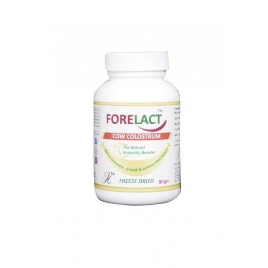 FORELACT Powder Natural Immune Booster rich in Vitamins, Essential Amino acids - Cow Colostrum (50gm Powder)